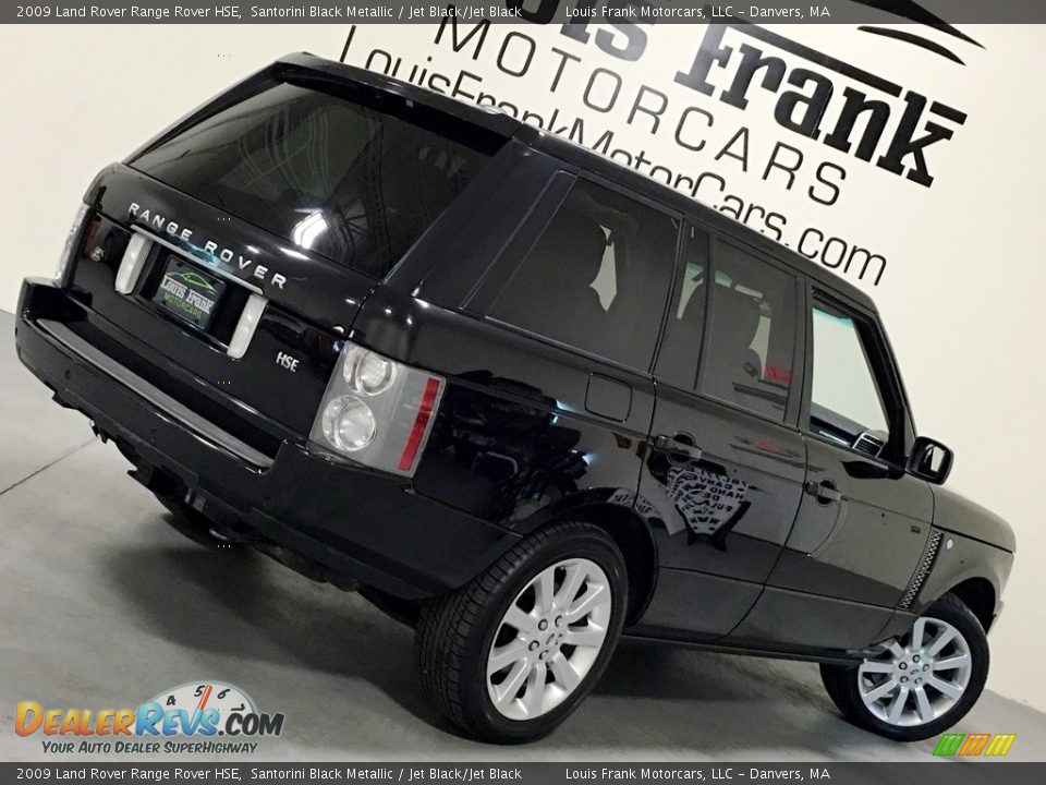 2009 Land Rover Range Rover HSE Santorini Black Metallic / Jet Black/Jet Black Photo #5