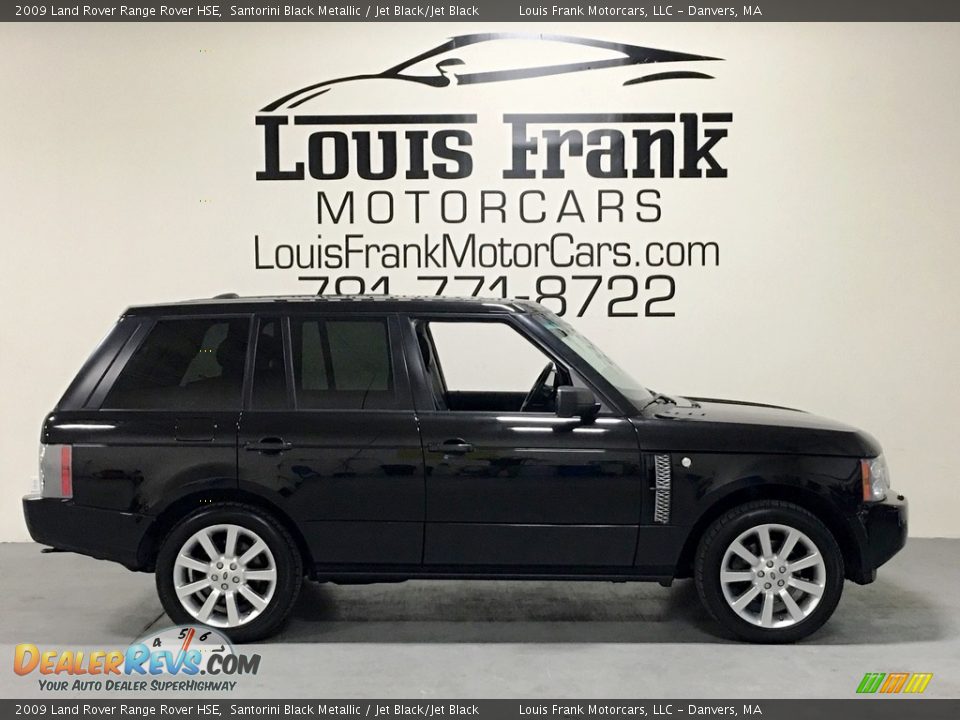 2009 Land Rover Range Rover HSE Santorini Black Metallic / Jet Black/Jet Black Photo #6