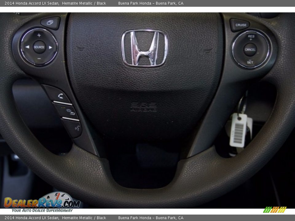 2014 Honda Accord LX Sedan Hematite Metallic / Black Photo #11