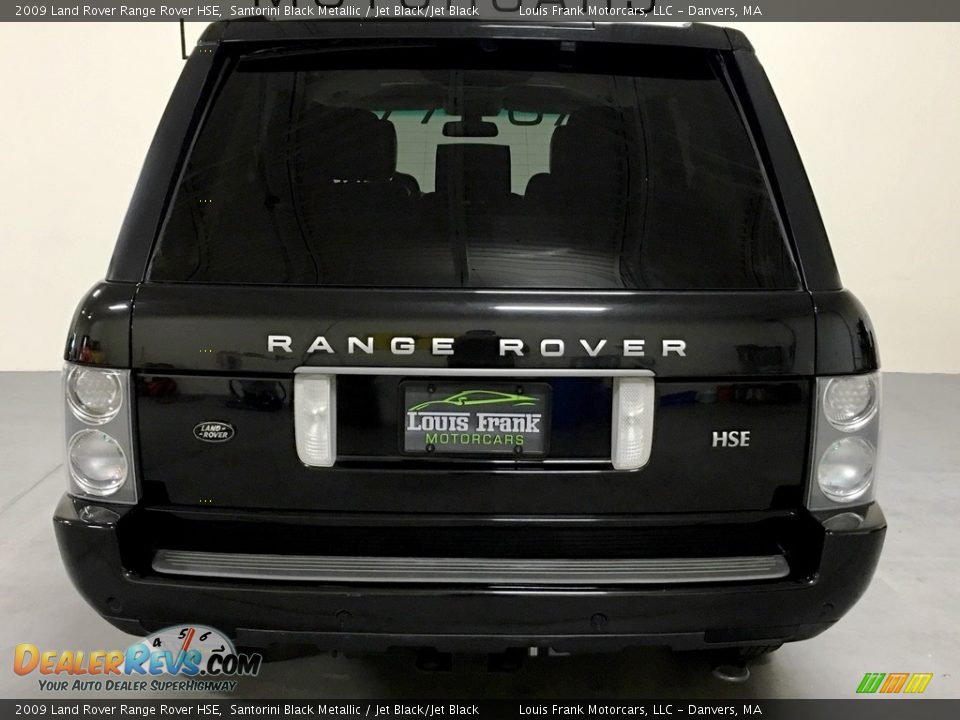 2009 Land Rover Range Rover HSE Santorini Black Metallic / Jet Black/Jet Black Photo #8