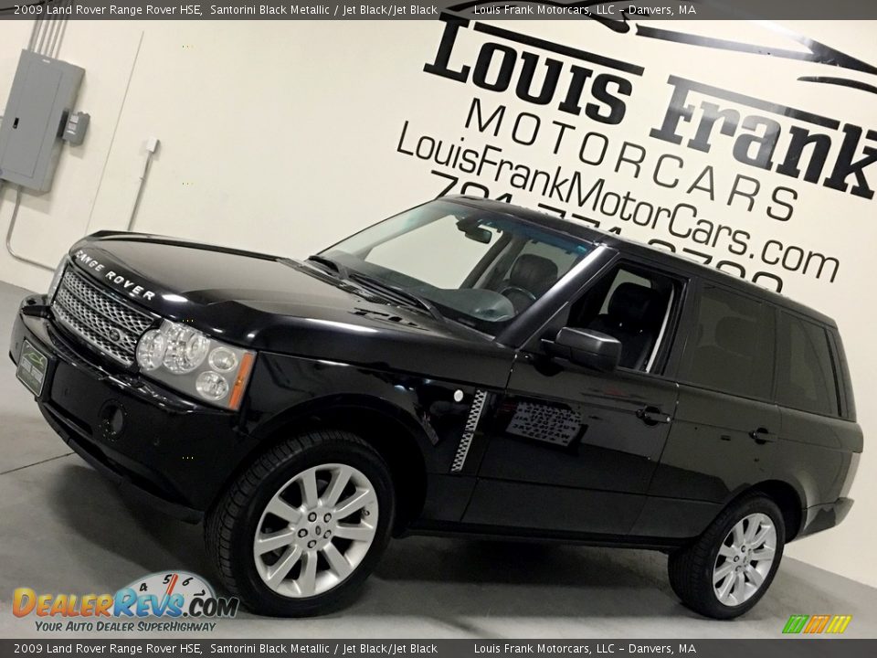 2009 Land Rover Range Rover HSE Santorini Black Metallic / Jet Black/Jet Black Photo #16