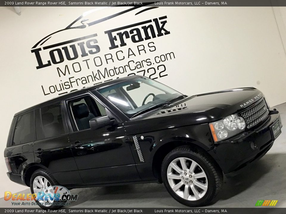 2009 Land Rover Range Rover HSE Santorini Black Metallic / Jet Black/Jet Black Photo #17