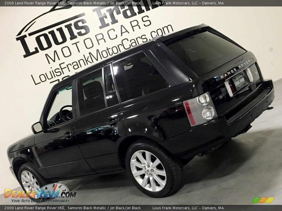 2009 Land Rover Range Rover HSE Santorini Black Metallic / Jet Black/Jet Black Photo #18