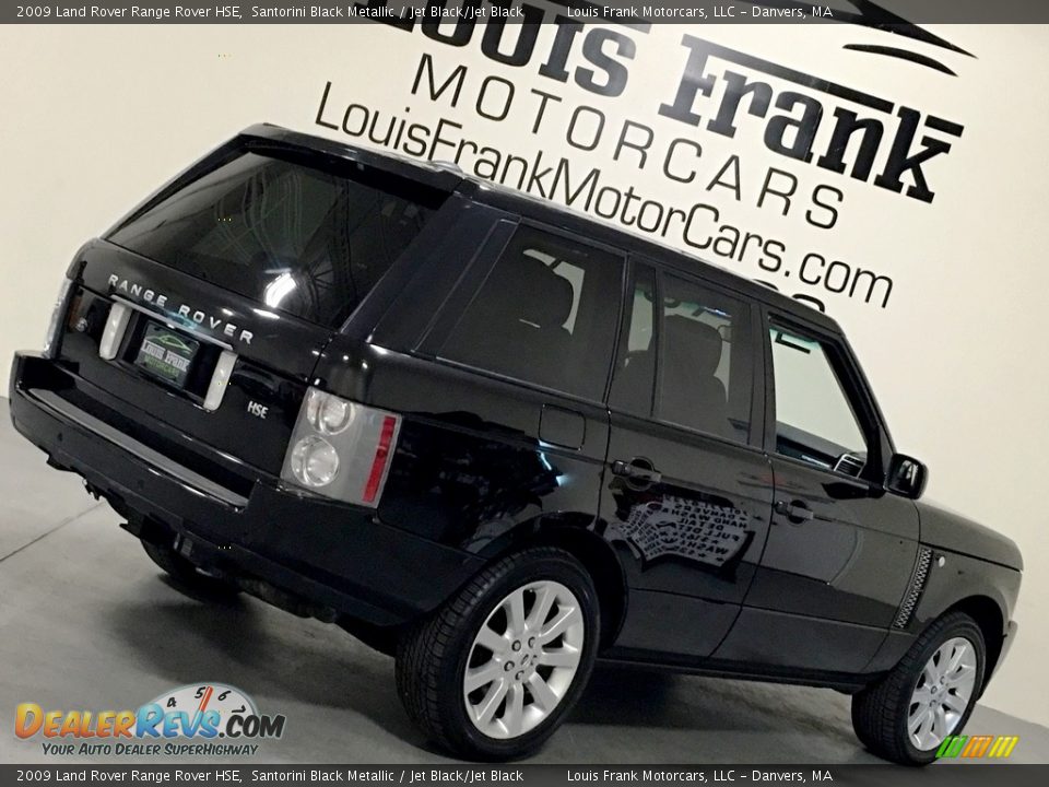 2009 Land Rover Range Rover HSE Santorini Black Metallic / Jet Black/Jet Black Photo #19