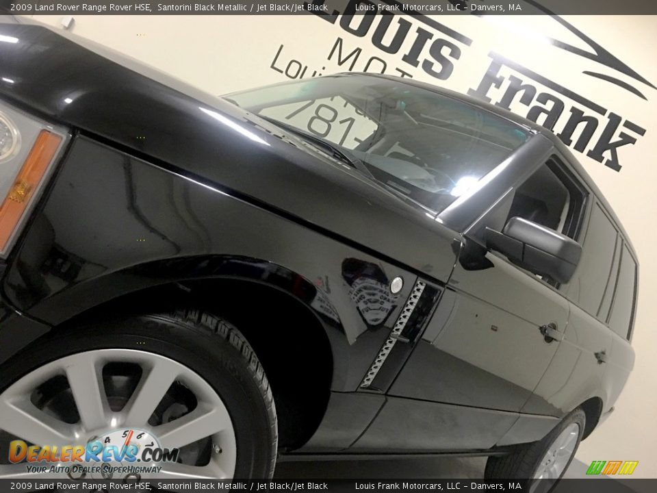 2009 Land Rover Range Rover HSE Santorini Black Metallic / Jet Black/Jet Black Photo #20