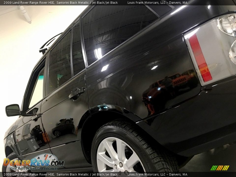 2009 Land Rover Range Rover HSE Santorini Black Metallic / Jet Black/Jet Black Photo #22