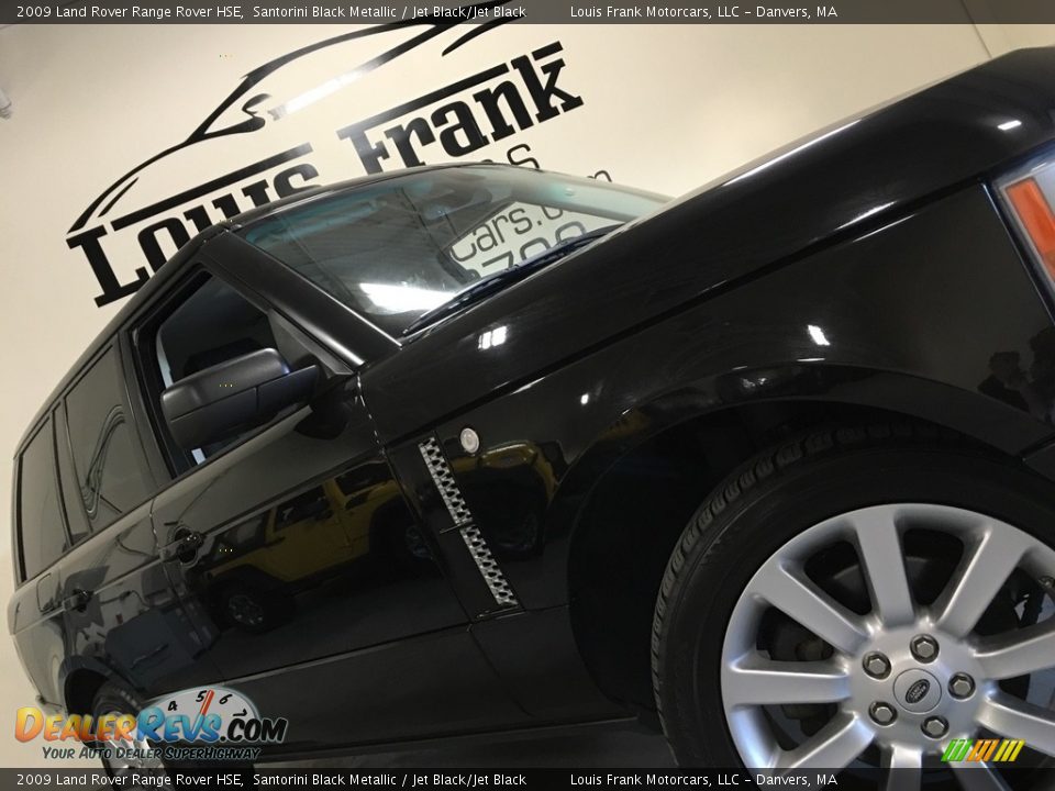 2009 Land Rover Range Rover HSE Santorini Black Metallic / Jet Black/Jet Black Photo #23
