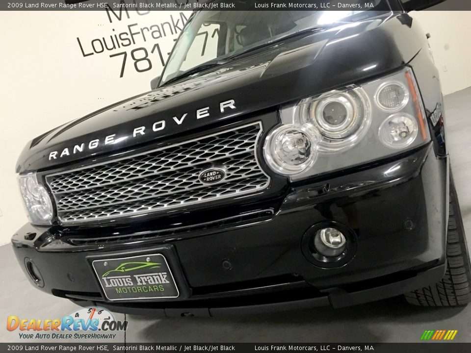 2009 Land Rover Range Rover HSE Santorini Black Metallic / Jet Black/Jet Black Photo #24