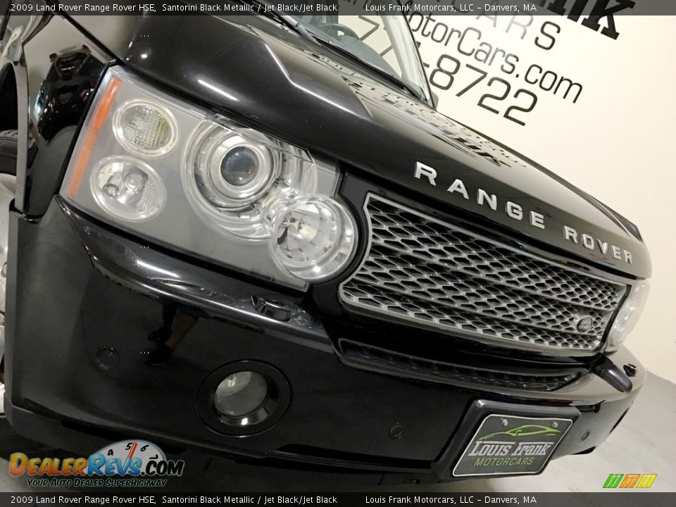 2009 Land Rover Range Rover HSE Santorini Black Metallic / Jet Black/Jet Black Photo #26