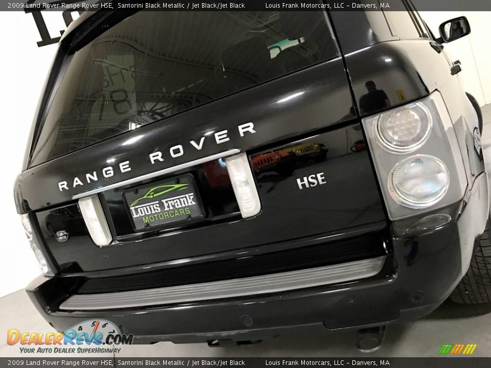 2009 Land Rover Range Rover HSE Santorini Black Metallic / Jet Black/Jet Black Photo #27
