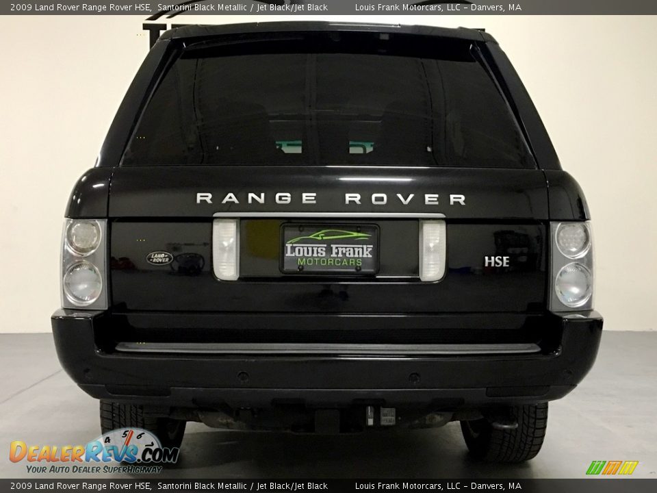 2009 Land Rover Range Rover HSE Santorini Black Metallic / Jet Black/Jet Black Photo #28