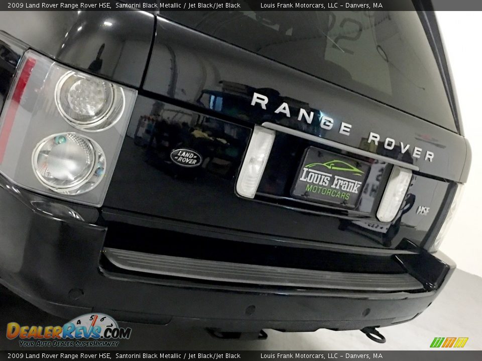 2009 Land Rover Range Rover HSE Santorini Black Metallic / Jet Black/Jet Black Photo #29