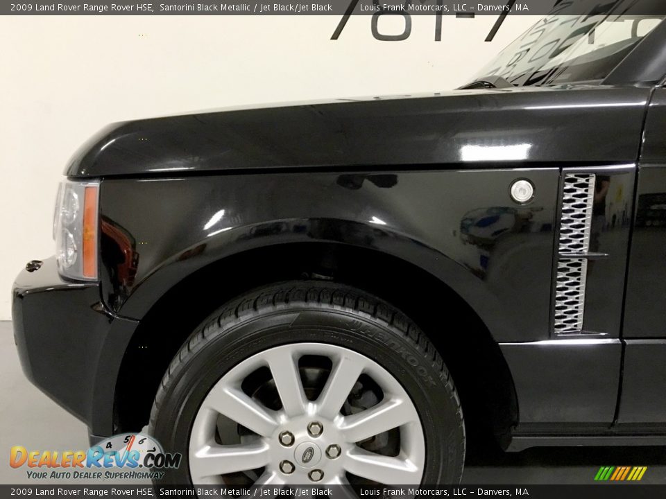2009 Land Rover Range Rover HSE Santorini Black Metallic / Jet Black/Jet Black Photo #30