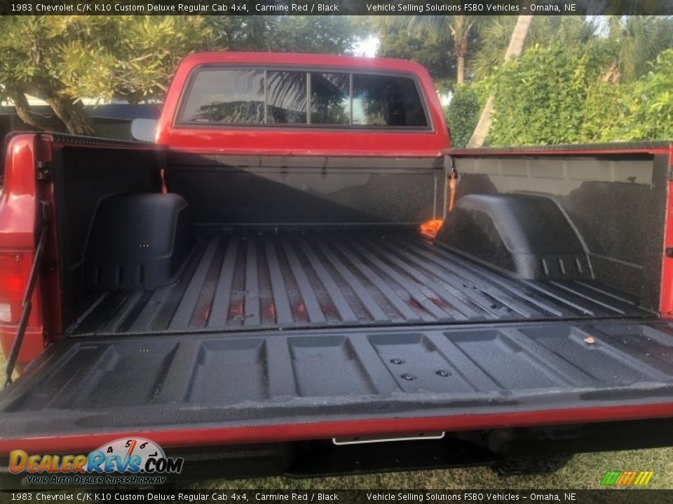 1983 Chevrolet C/K K10 Custom Deluxe Regular Cab 4x4 Carmine Red / Black Photo #10