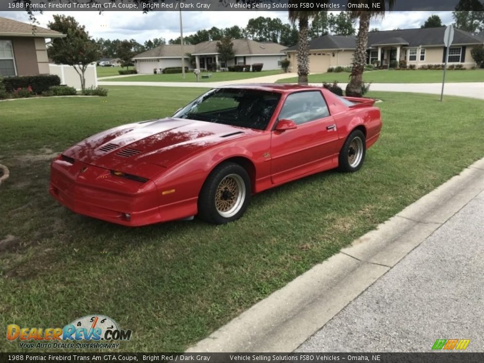 Front 3/4 View of 1988 Pontiac Firebird Trans Am GTA Coupe Photo #1