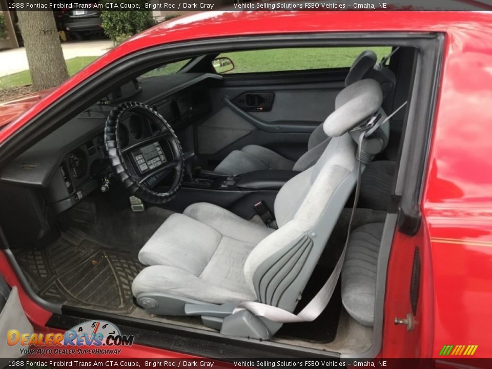 Front Seat of 1988 Pontiac Firebird Trans Am GTA Coupe Photo #3