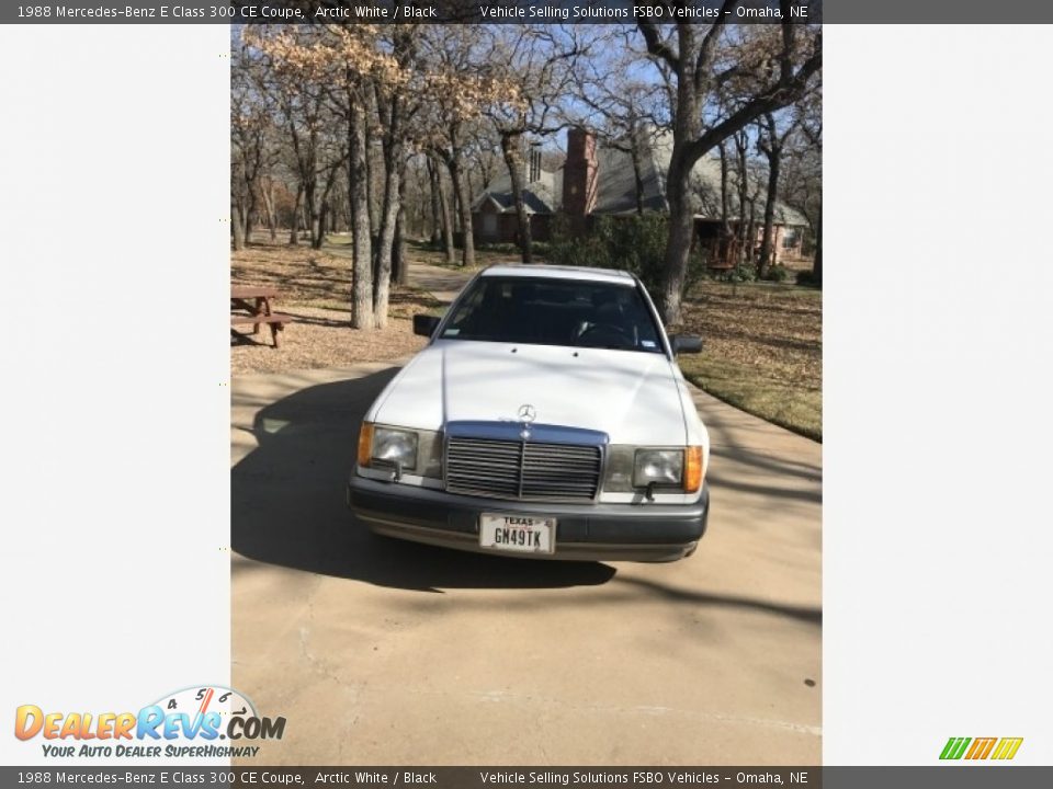 1988 Mercedes-Benz E Class 300 CE Coupe Arctic White / Black Photo #2