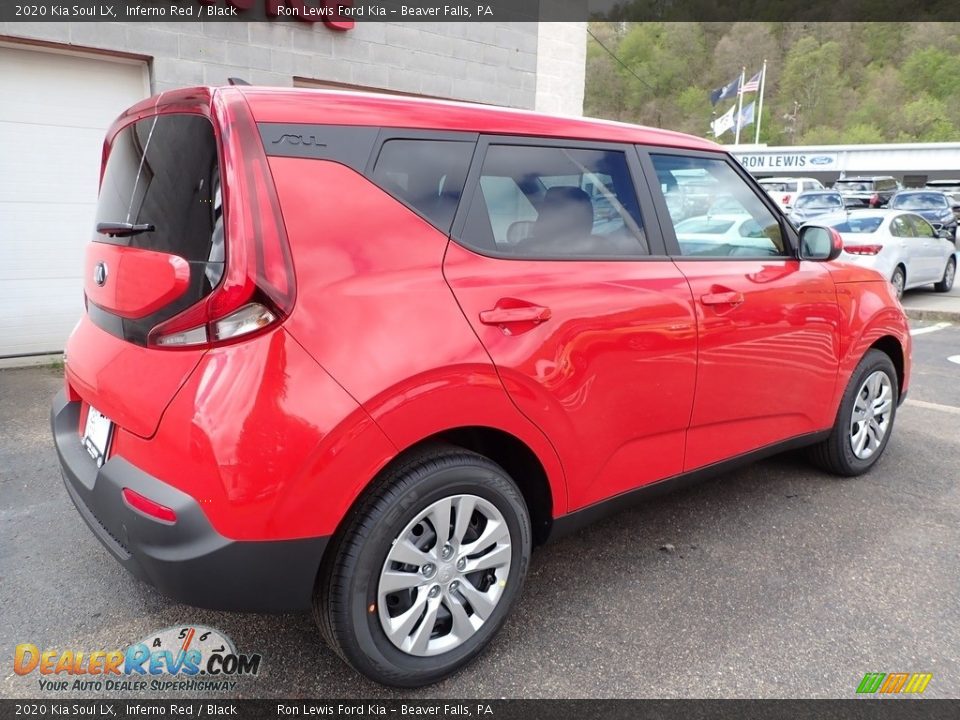 2020 Kia Soul LX Inferno Red / Black Photo #2