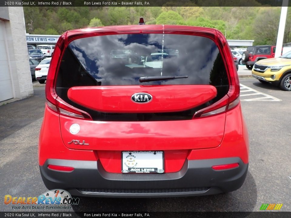 2020 Kia Soul LX Inferno Red / Black Photo #3