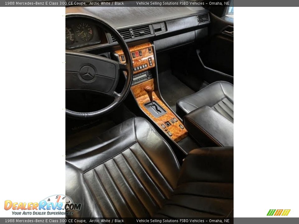 Black Interior - 1988 Mercedes-Benz E Class 300 CE Coupe Photo #5