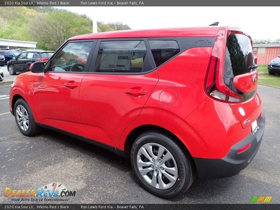 2020 Kia Soul LX Inferno Red / Black Photo #5