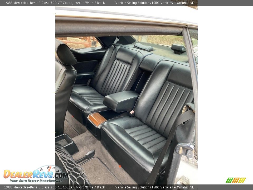 Rear Seat of 1988 Mercedes-Benz E Class 300 CE Coupe Photo #7