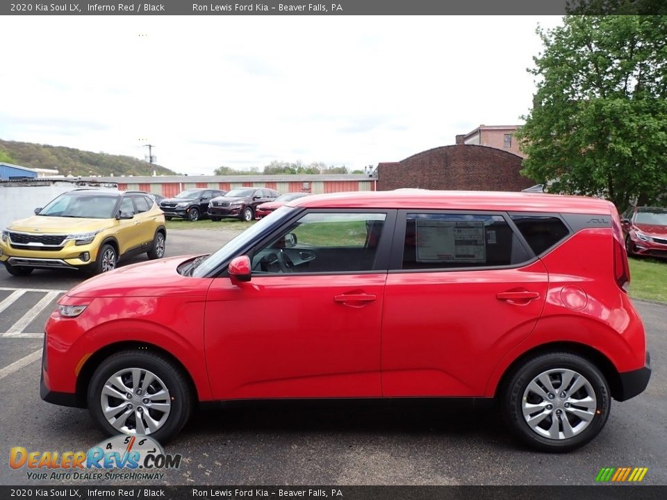 2020 Kia Soul LX Inferno Red / Black Photo #6