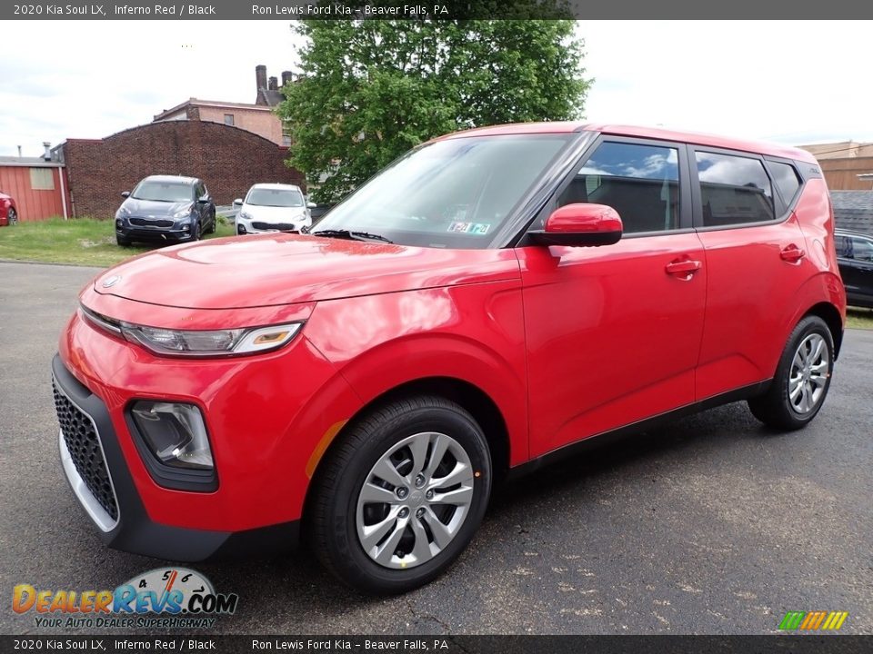 2020 Kia Soul LX Inferno Red / Black Photo #7