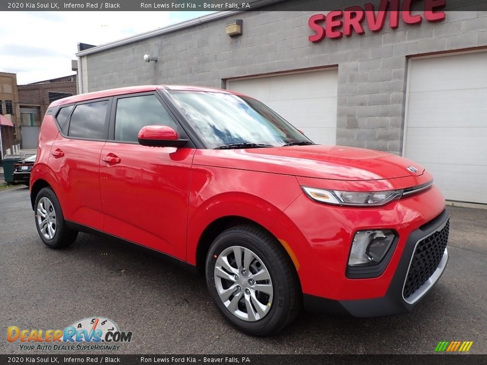 2020 Kia Soul LX Inferno Red / Black Photo #9