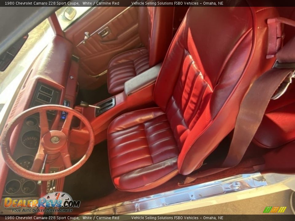 Front Seat of 1980 Chevrolet Camaro Z28 Sport Coupe Photo #3