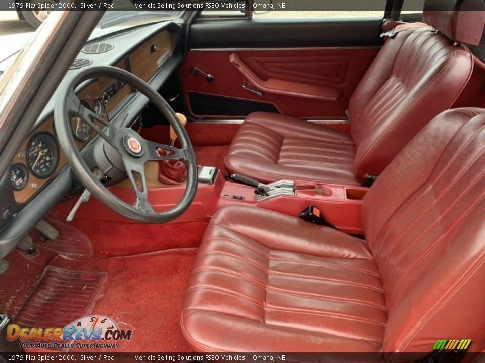 Red Interior - 1979 Fiat Spider 2000  Photo #3