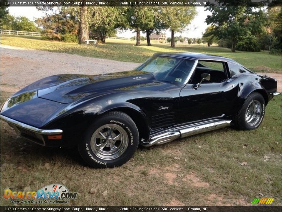 1970 Chevrolet Corvette Stingray Sport Coupe Black / Black Photo #1