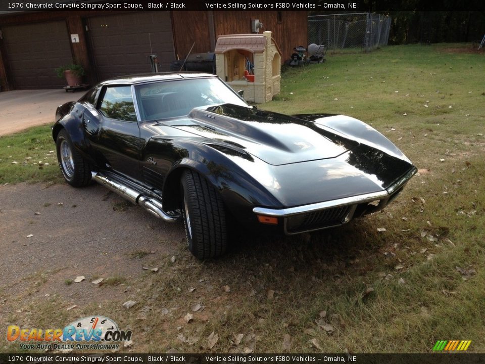 1970 Chevrolet Corvette Stingray Sport Coupe Black / Black Photo #3