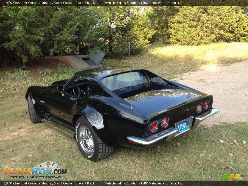 1970 Chevrolet Corvette Stingray Sport Coupe Black / Black Photo #4