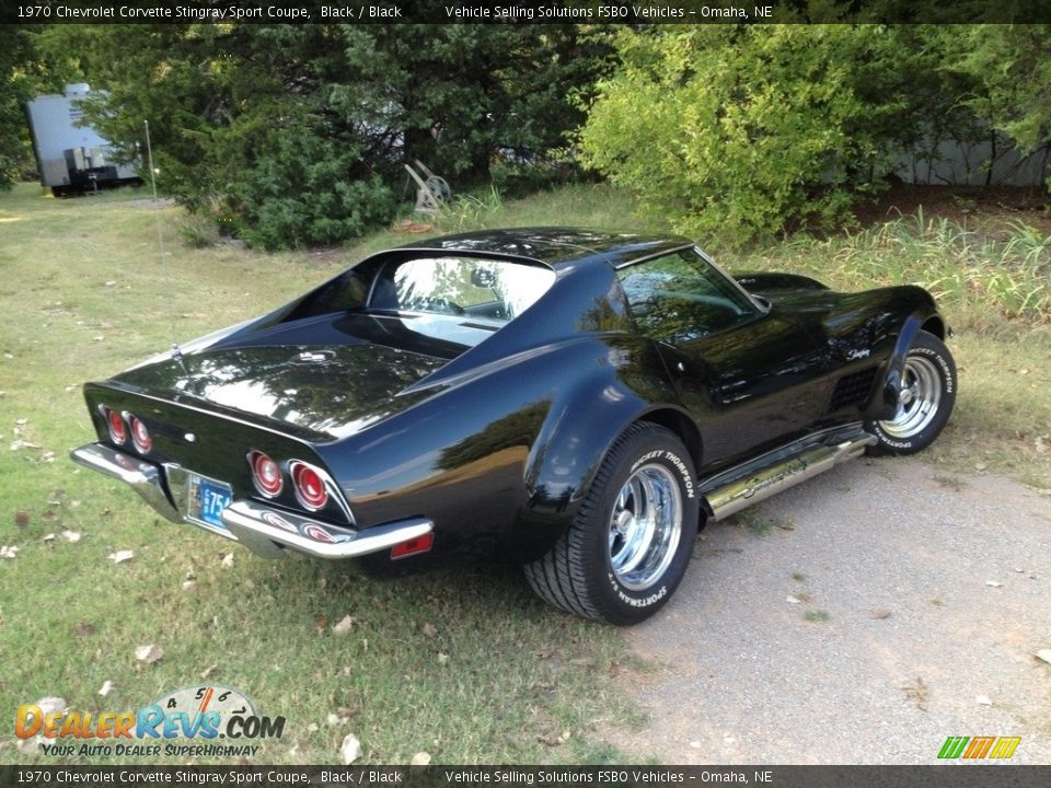 1970 Chevrolet Corvette Stingray Sport Coupe Black / Black Photo #12