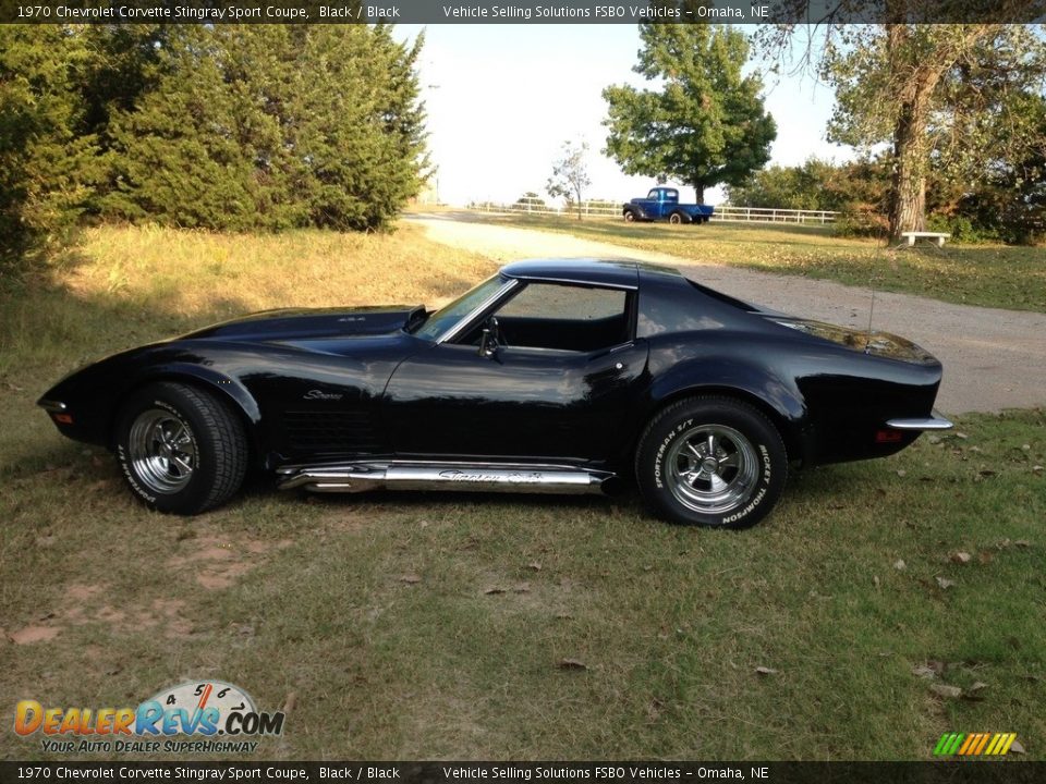 Black 1970 Chevrolet Corvette Stingray Sport Coupe Photo #13