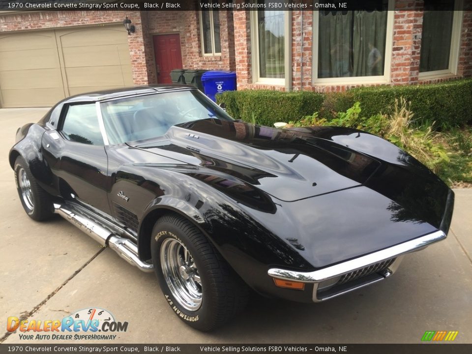 Black 1970 Chevrolet Corvette Stingray Sport Coupe Photo #14