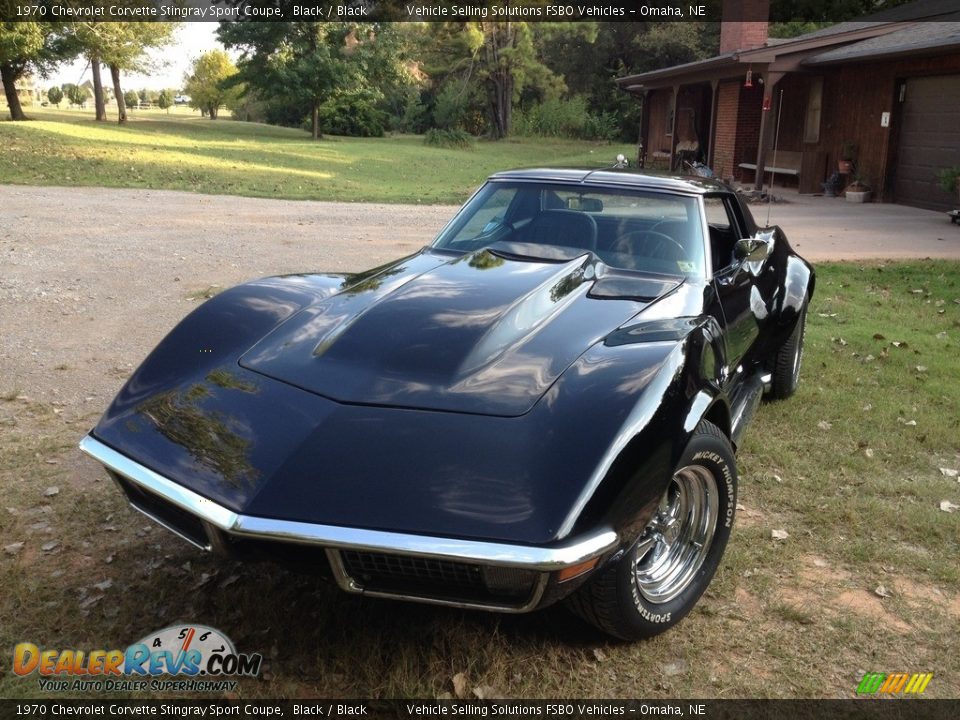 1970 Chevrolet Corvette Stingray Sport Coupe Black / Black Photo #16