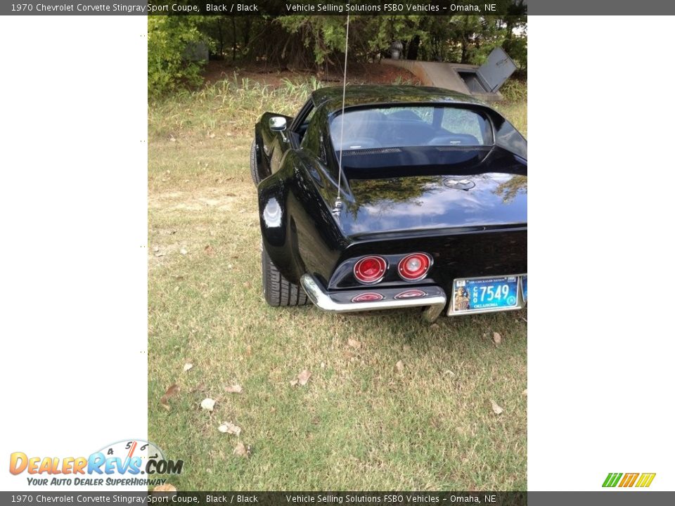 1970 Chevrolet Corvette Stingray Sport Coupe Black / Black Photo #17