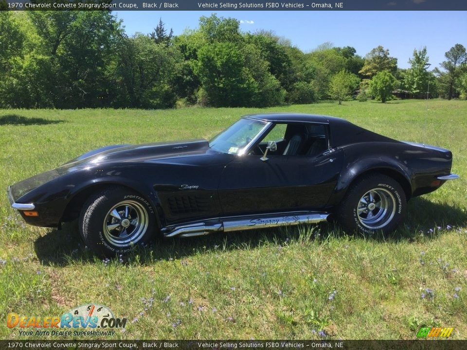 1970 Chevrolet Corvette Stingray Sport Coupe Black / Black Photo #21