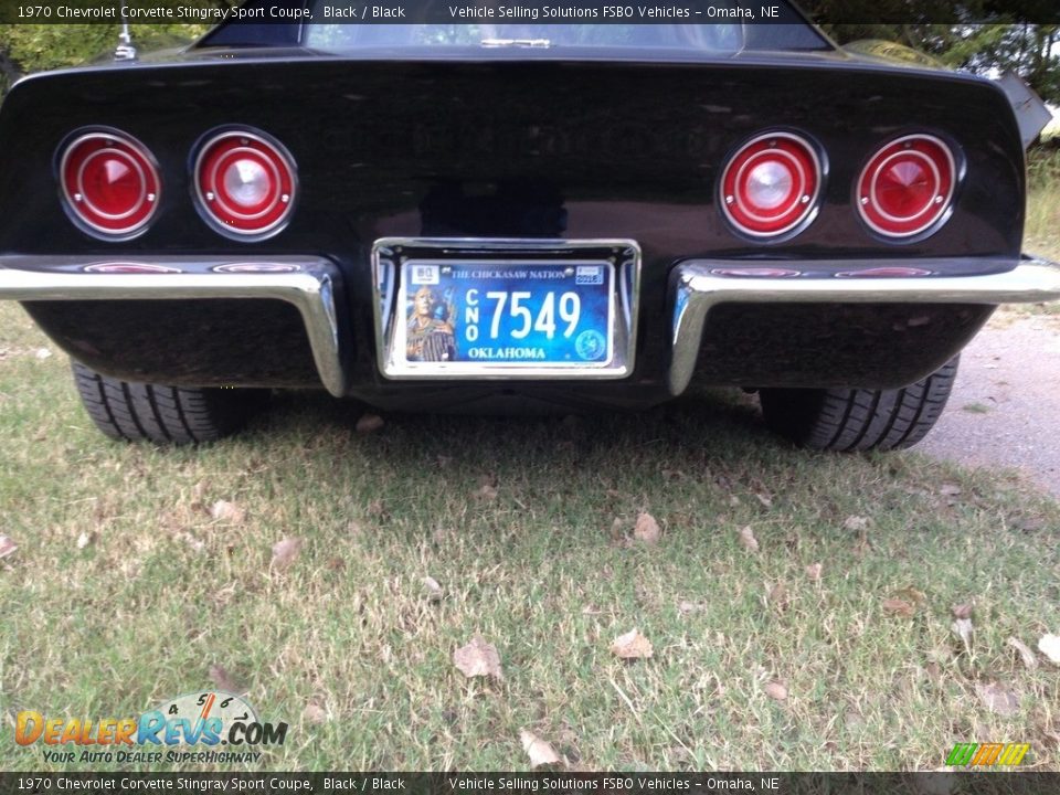 1970 Chevrolet Corvette Stingray Sport Coupe Black / Black Photo #23