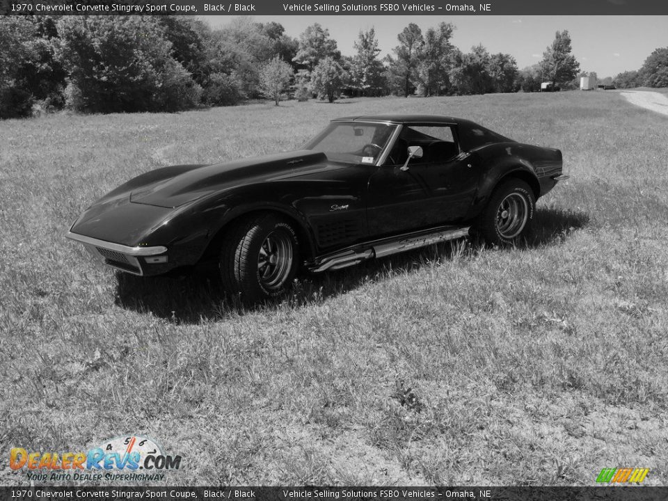 1970 Chevrolet Corvette Stingray Sport Coupe Black / Black Photo #24