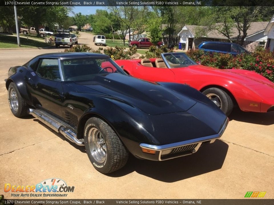 1970 Chevrolet Corvette Stingray Sport Coupe Black / Black Photo #25