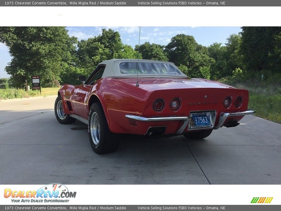 1973 Chevrolet Corvette Convertible Mille Miglia Red / Medium Saddle Photo #4