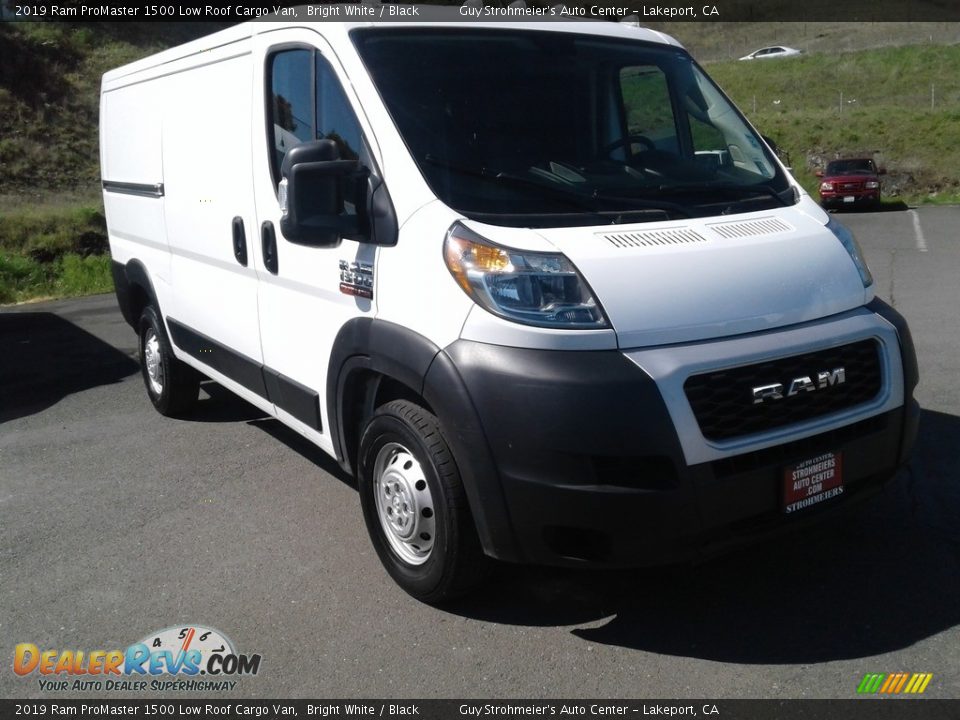 2019 Ram ProMaster 1500 Low Roof Cargo Van Bright White / Black Photo #1