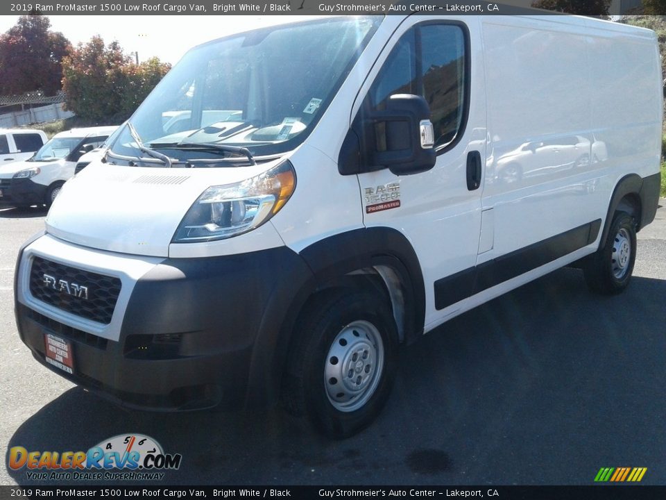 2019 Ram ProMaster 1500 Low Roof Cargo Van Bright White / Black Photo #2