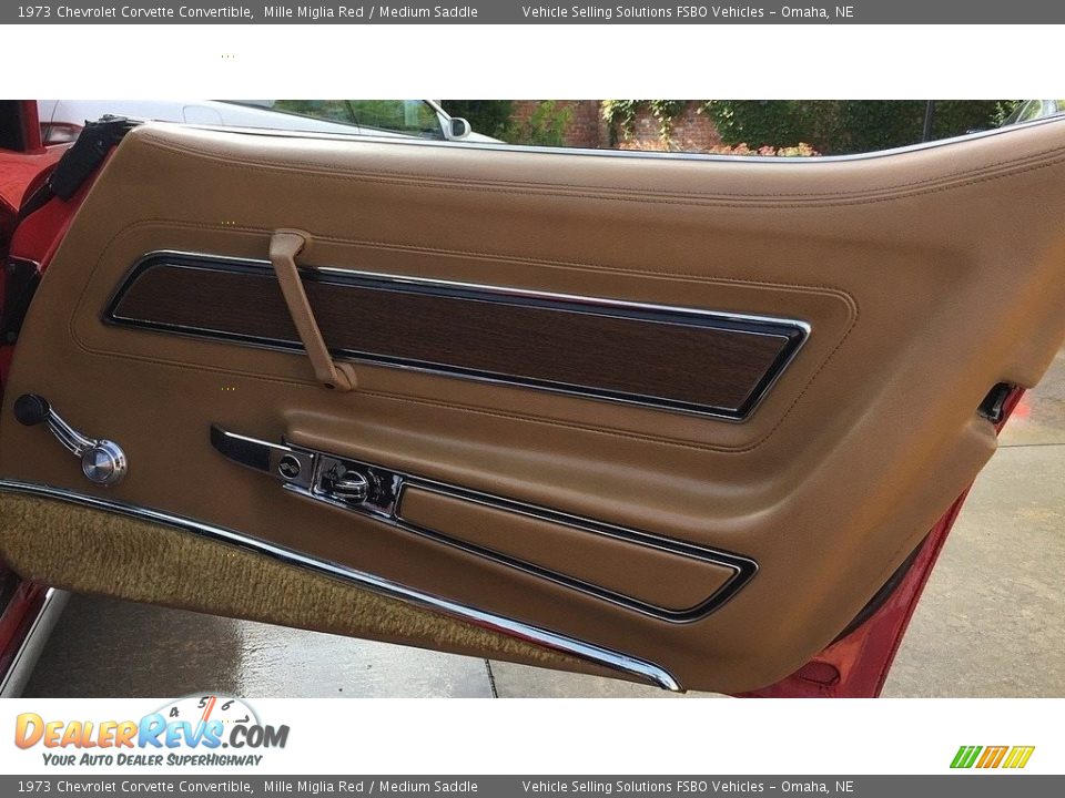 1973 Chevrolet Corvette Convertible Mille Miglia Red / Medium Saddle Photo #11