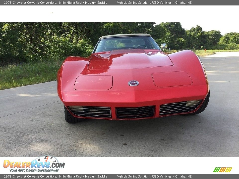 1973 Chevrolet Corvette Convertible Mille Miglia Red / Medium Saddle Photo #15