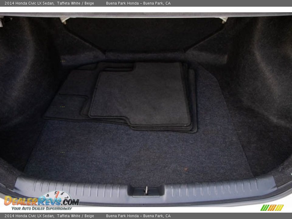 2014 Honda Civic LX Sedan Taffeta White / Beige Photo #19