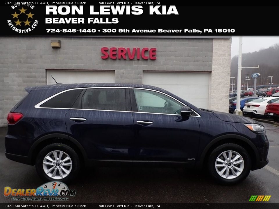 2020 Kia Sorento LX AWD Imperial Blue / Black Photo #1